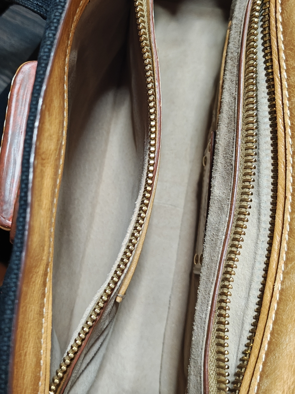 Prada Black Crossbody Satchel with Tan Leather Accent - Picture 9 of 14